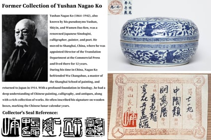 A BLUE AND WHITE 'DRAGON AND PHOENIX' JAR AND COVER