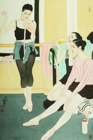 ATTRIBUTED TO HE JIAYING (B. 1957), FIGURES