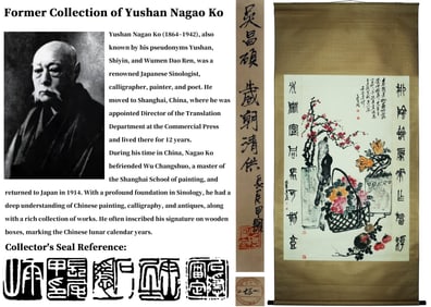 ATTRIBUTED TO WU CHANGSHUO (1844-1927), NEW YEAR OFFERING