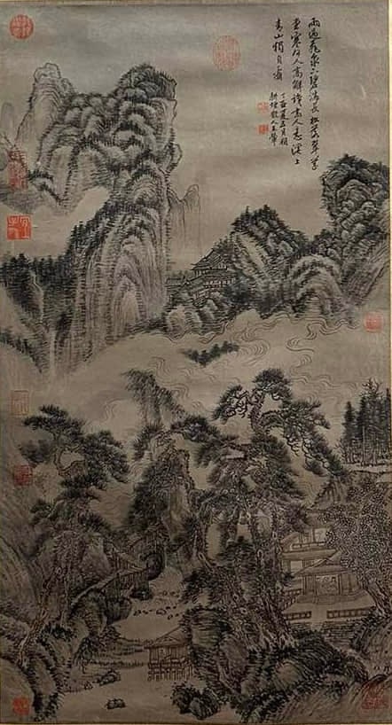 WANG HUI (1632–1717), ATTRIBUTED TO, LANDSCAPE: WANG HUI (1632–1717), ATTRIBUTED TO, LANDSCAPE Dimensions: Length 89 cm, Width 48 cm (35 × 18 7/8 in.). All measurements are approximate. Any condition statement is given as a courtesy to a client,