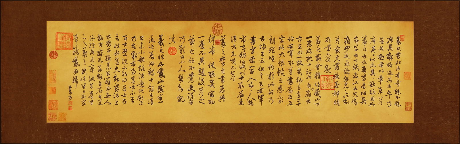 ZHAO MENGFU (1254–1322), ATTRIBUTED TO, CALLIGRAPHY: ZHAO MENGFU (1254–1322), ATTRIBUTED TO, CALLIGRAPHY Dimensions: Width: 33 cm (12.99 in.), Height: 122 cm (48.03 in.). All measurements are approximate. Any condition statement is given as a courtesy