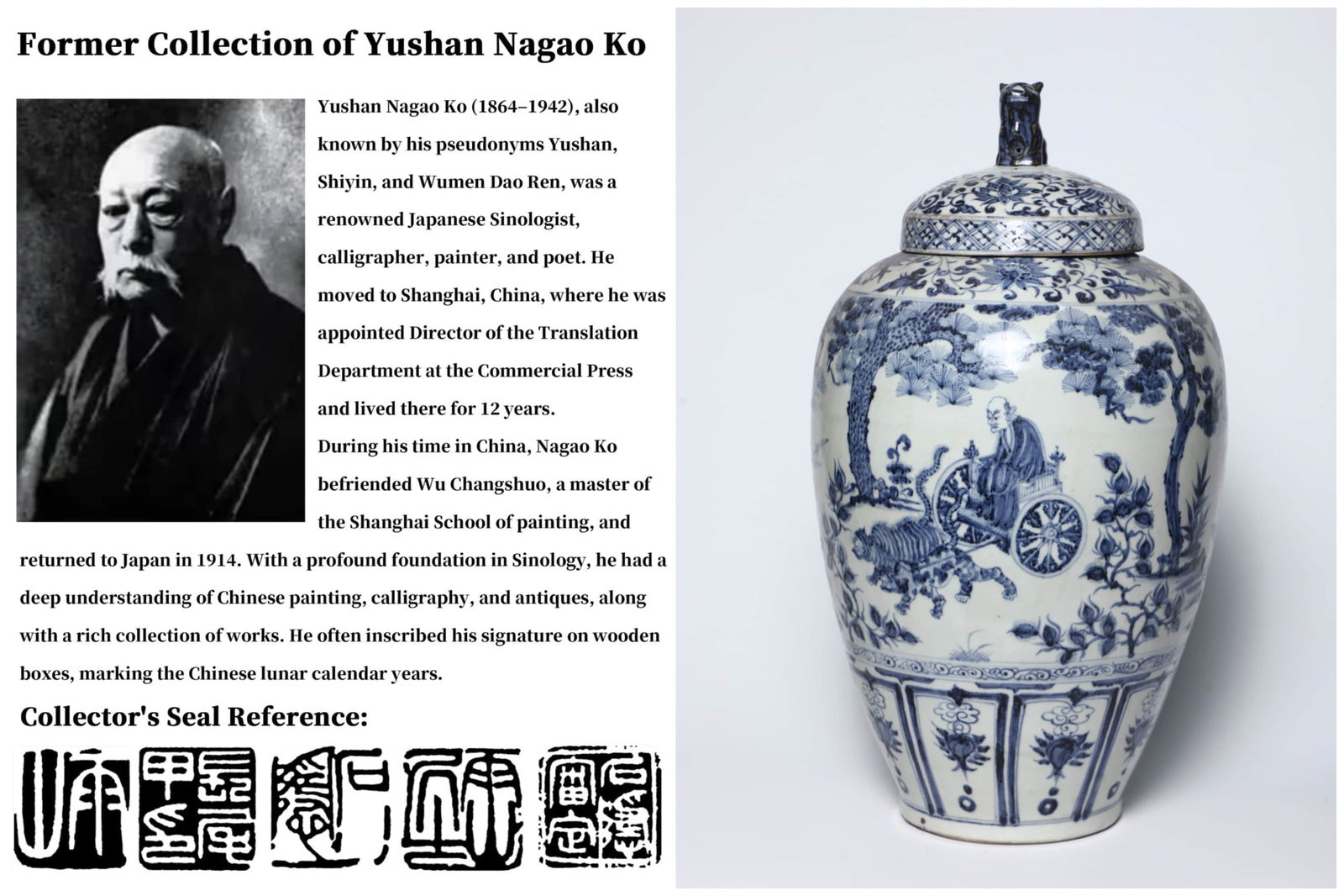 A BLUE AND WHITE 'FIGURAL SCENES' COVERED JAR (1 of 10)