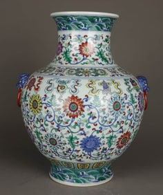 A DOUCAI 'LOTUS' VASE