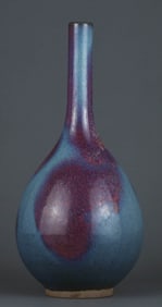 A JUN TYPE PURPLE-RED GLAZE VASE