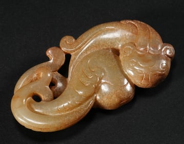 JADE CHI DRAGON PENDANT
