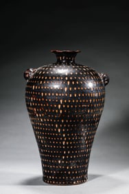 A JIZHOU TYPE FLAMBE GLAZED MEIPING