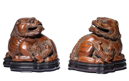 A BAMBOO CARVING INCENSE SET