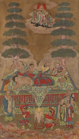 DING YUNPENG (1547–1628), ATTRIBUTED TO, BUDDHA'S NIRVANA