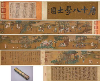 EMPEROR HUIZONG OF SONG (1082–1135), ATTRIBUTED TO, EIGHTEEN SCHOLARS