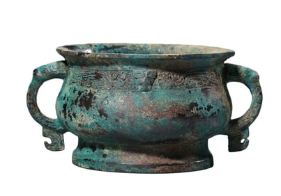 A BRONZE GUI VESSEL