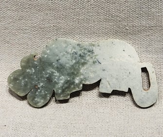 A JADE 'TIGER' PENDANT