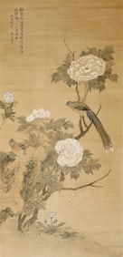 YUN SHOUPING (1633-1690), ATTRIBUTED TO, FLOWERS AND BIRDS