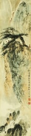 FU BAOSHI (1904-1965), ATTRIBUTED TO, VIEWING THE WATERFALL