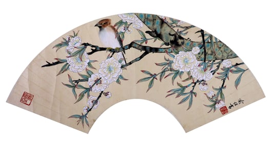 YU JIGAO (B.1932), ATTRIBUTED TO, FLOWERS AND BIRDS