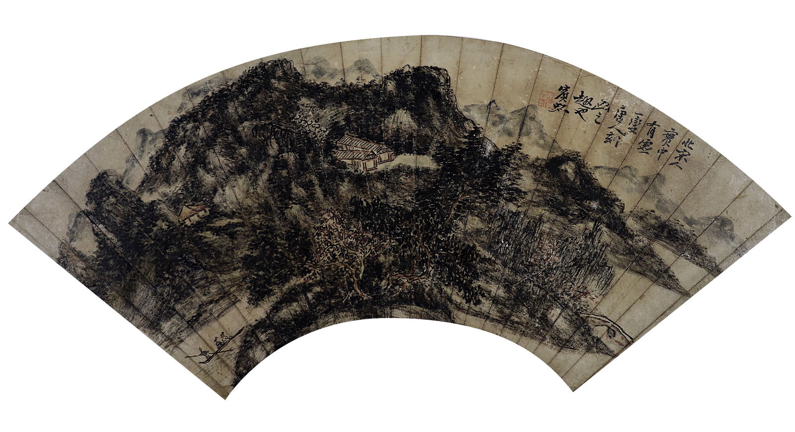 HUANG BINHONG (1865-1955), ATTRIBUTED TO, LANDSCAPE: HUANG BINHONG (1865-1955), ATTRIBUTED TO, LANDSCAPE Dimensions: Length: 17 cm (6.69 in.), Width: 48 cm (18.90 in.). All measurements are approximate.Any condition statement is given as a courtesy to a