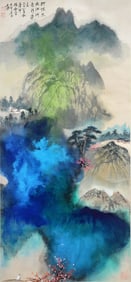 ZHANG DAQIAN (1899-1983), ATTRIBUTED TO, SPLASHED-COLOR LANDSCAPE