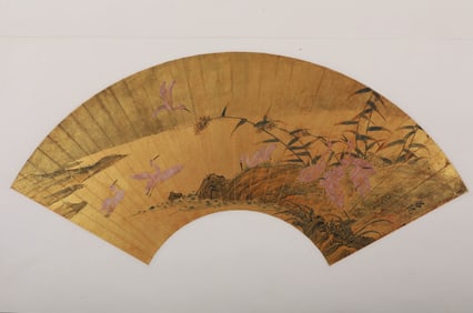 Lü JI (ACTIVE 15TH-16TH C.), ATTRIBUTED TO, FLOWER AND BIRD FAN