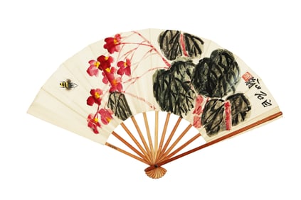 QI BAISHI (1864-1957), ATTRIBUTED TO, FLOWERS AND BEES