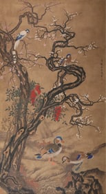 SHEN QUAN (1682-1760), ATTRIBUTED TO, FLOWERS AND BIRDS