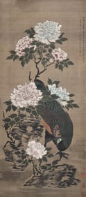 LIU RUSHI (1618-1664), ATTRIBUTED TO, FLOWERS AND BIRDS