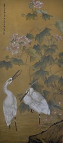 JIANG TINGXI (1669-1732), ATTRIBUTED TO, TWO CRANES