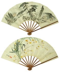 ZHANG DAQIAN (1899-1983), ATTRIBUTED TO, SCHOLARS UNDER PINE SHADE / TIANZHOU (ACTIVE 20TH C.),