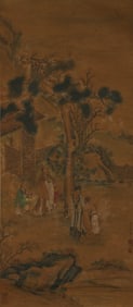 YU ZHIDING (1647-1716), ATTRIBUTED TO, NARRATIVE FIGURE SCENE