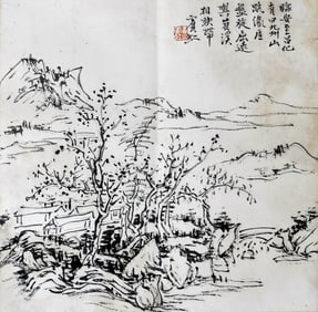 HUANG BINHONG (1865-1955), ATTRIBUTED TO, LANDSCAPES (SIX LEAVES)