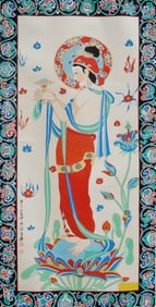 ZHANG DAQIAN (1899-1983), ATTRIBUTED TO, DUNHUANG FLYING APSARAS