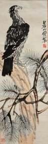 QI BAISHI (1864-1957), ATTRIBUTED TO, PINE AND EAGLE