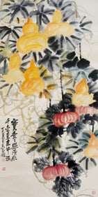 WU CHANGSHUO (1844-1927), ATTRIBUTED TO, GOURDS