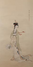 CHEN SHAOMEI (1909-1954), ATTRIBUTED TO, COURT LADY HOLDING FAN