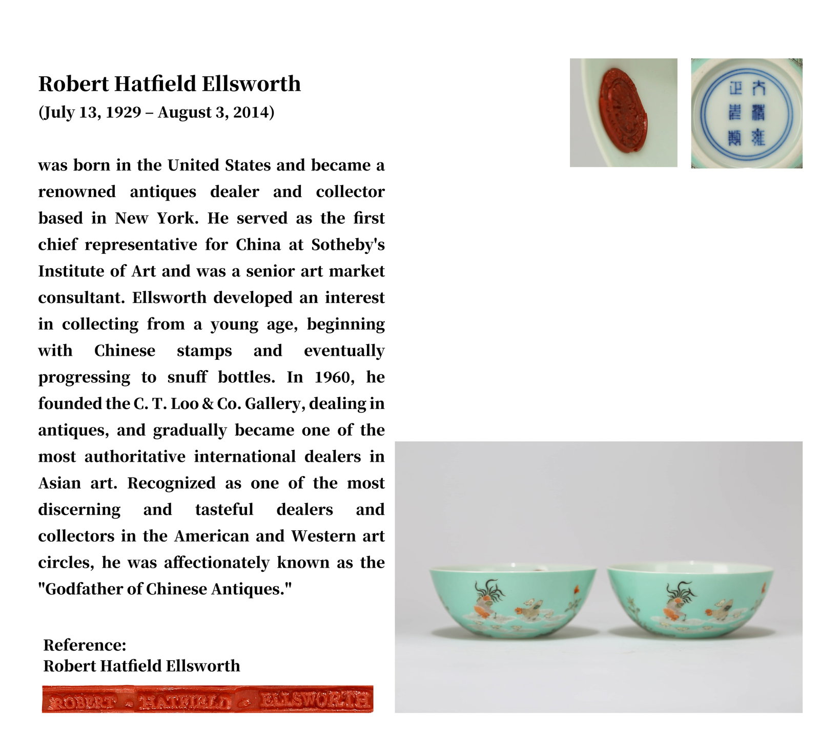 A PAIR OF TURQUOISE-GREEN GROUND FAMILLE ROSE 'ROCK, FLOWERS AND CHICKEN' STEM CUPS: A PAIR OF TURQUOISE-GREEN GROUND FAMILLE ROSE 'ROCK, FLOWERS AND CHICKEN' STEM CUPS Length: 9 cm (3.5 in.), Width: 9 cm (3.5 in.), Height: 3.7 cm (1.5 in.). All measurements are approximate. Any condi