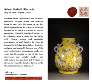 A YELLOW-GROUND GRISAILLE 'FLOWERS, BIRDS' JAR