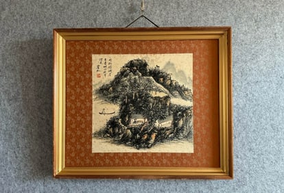 HUANG BINHONG (1865-1955), ATTRIBUTED TO, FISHING BOATS AT JIANGZHOU