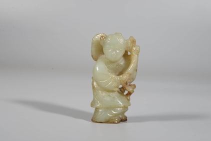 A JADE 'SKIN-RETAINED BOY'