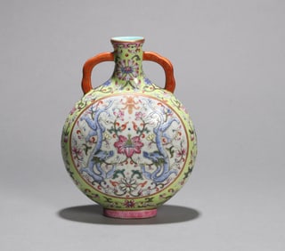 A FAMILLE-ROSE 'FLORAL' VASE