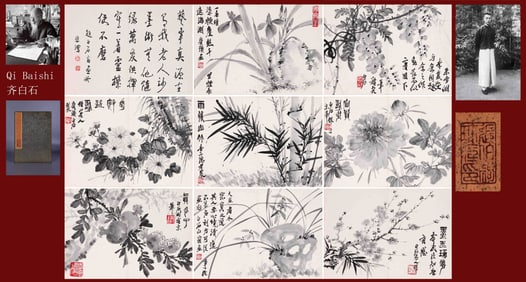 QI BAISHI ATTRIBUTED TO,FLOWER