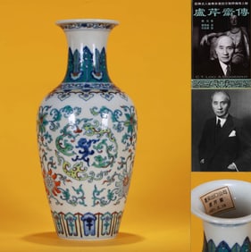 A DOUCAI 'FLORAL' VASE
