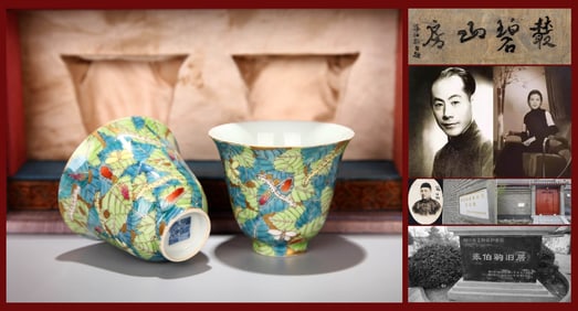 A PAIR OF FAMILLE-ROSE CUP