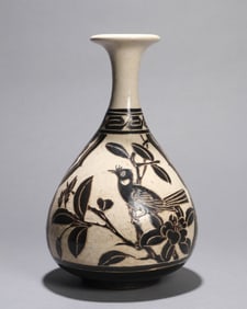 A CIZHOU TYPE 'FLOWER AND BIRD' YUHUCHUNPING