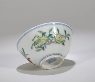A DOUCAI 'SANDUO' BOWL
