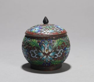 A CLOISONNE BOX