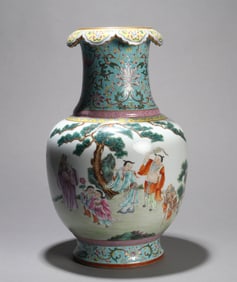 A FAMILLE-ROSE 'FLORAL' JAR