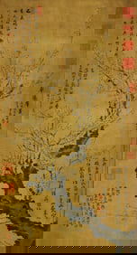 WANG QIAN (ACTIVE MING DYNASTY), ATTRIBUTED TO, PLUM BLOSSOMS