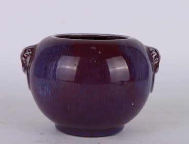 A FLAMBE GLAZED BRUSHWASHER
