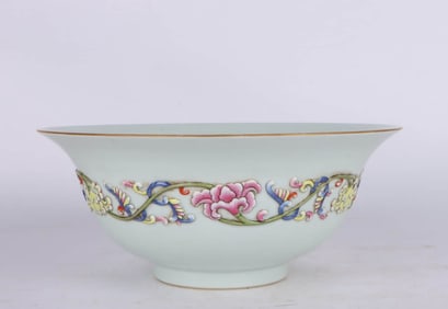 A FAMILLE-ROSE 'FLORAL' BOWL