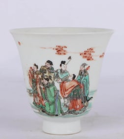 A WUCAI'BAXIAN' SMALL CUP