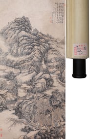 SHITAO (1642-1707), ATTRIBUTED TO, MOUNTAIN DWELLING