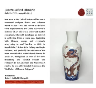 A BLUE AND WHITE WITH UNDERGLAZED RED 'DRAGON IN WAVES' VASE